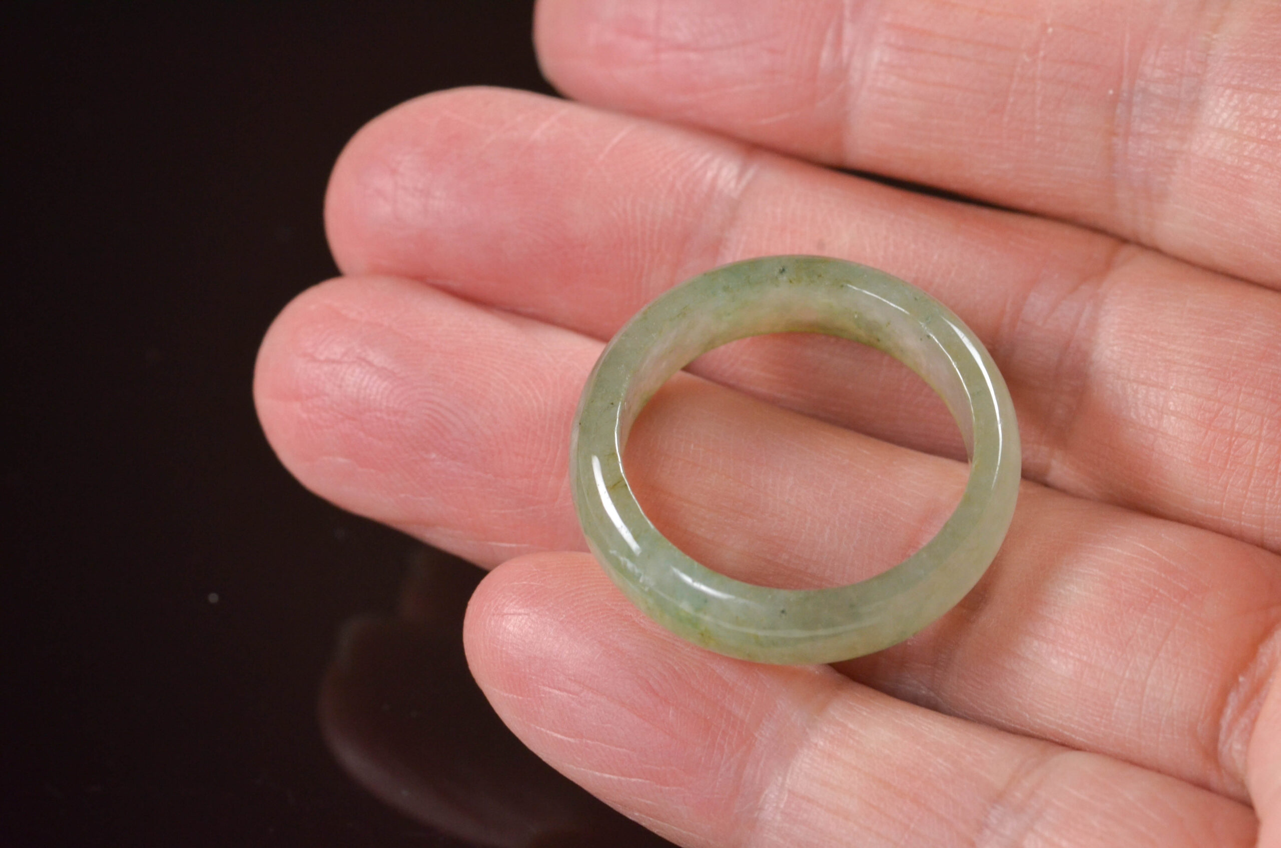 Natural Jadeite Ring Band – 20mm - Image 5