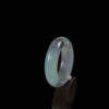 Dark jade ring white black