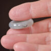 Men'S Jade Ring White Black 17.9Mm - Image 4
