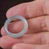 Men'S Jade Ring White Black 17.9Mm - Image 5