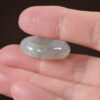 White Jade Ring Black Jadeite 17.9Mm - Image 3