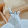 White Jadeite Oval Ring, Sterling Silver Filigree Band, Vintage Inspired Jewelry - Image 4