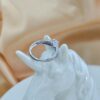 White Jadeite Oval Ring, Sterling Silver Filigree Band, Vintage Inspired Jewelry - Image 5