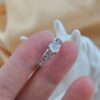 White Jadeite Oval Ring, Sterling Silver Filigree Band, Vintage Inspired Jewelry - Image 7