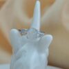 Natural Jade Ring, S925 Sterling Silver, Adjustable Open Band, Minimalist Gemstone Jewelry - Image 4