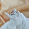 White Jadeite Oval Ring, Sterling Silver Filigree Band, Vintage Inspired Jewelry - Image 6