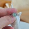 Vintage Style Icy Jade Ring Sterling Silver 925 Open Band Jewelry - Image 2