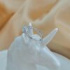 Natural Jade Ring, S925 Sterling Silver, Adjustable Open Band, Minimalist Gemstone Jewelry - Image 7